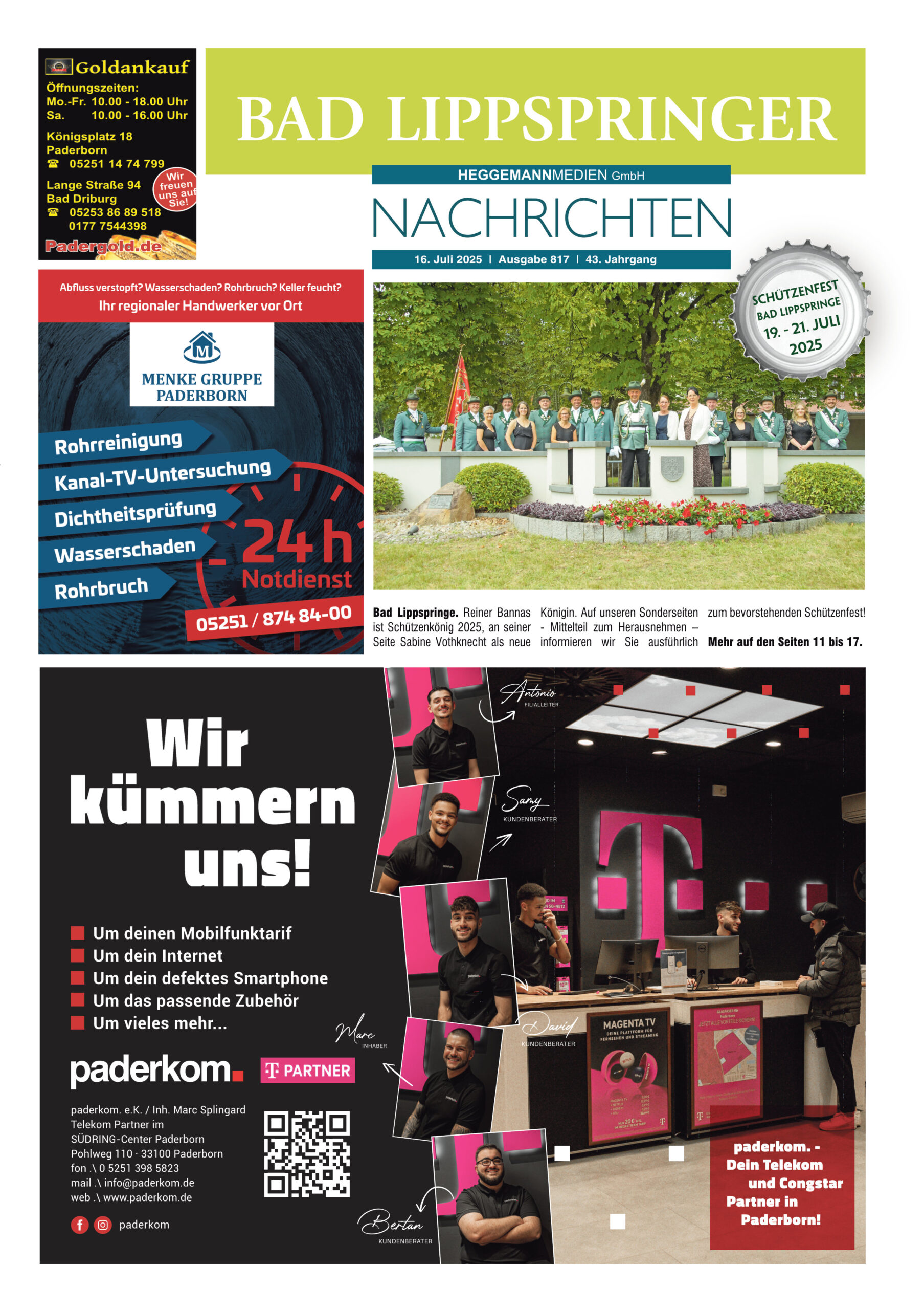 BLN 817 vom 16.07.2025