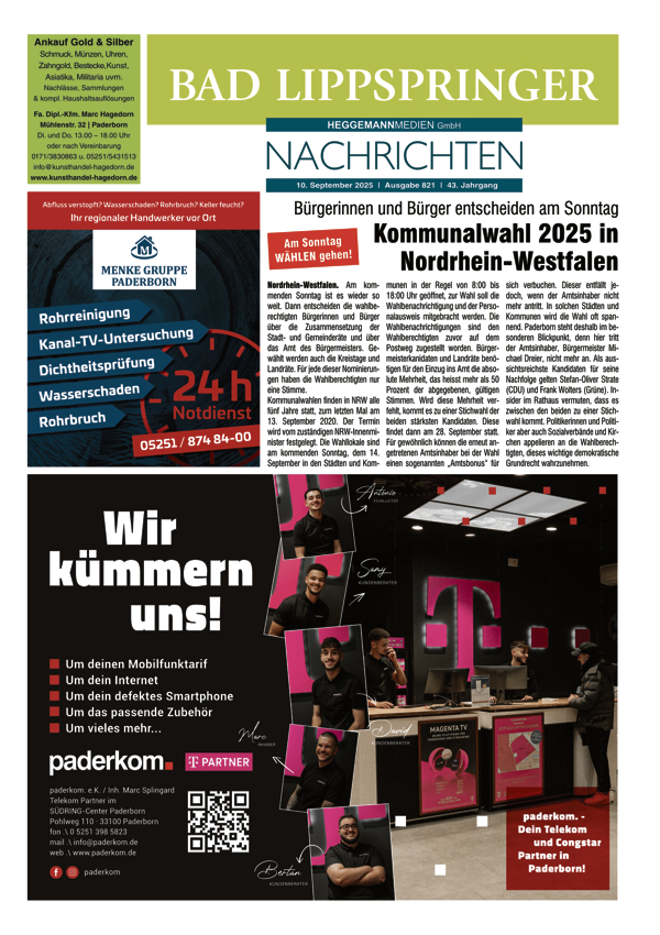 BLN 821 vom 10.09.2025