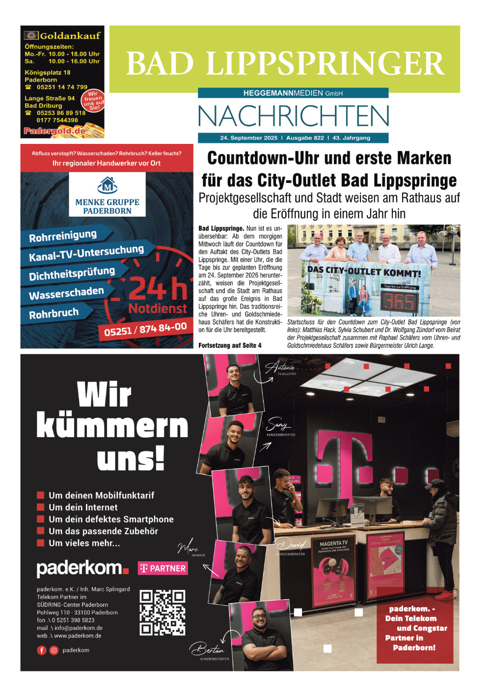 BLN 822 vom 24.09.2025