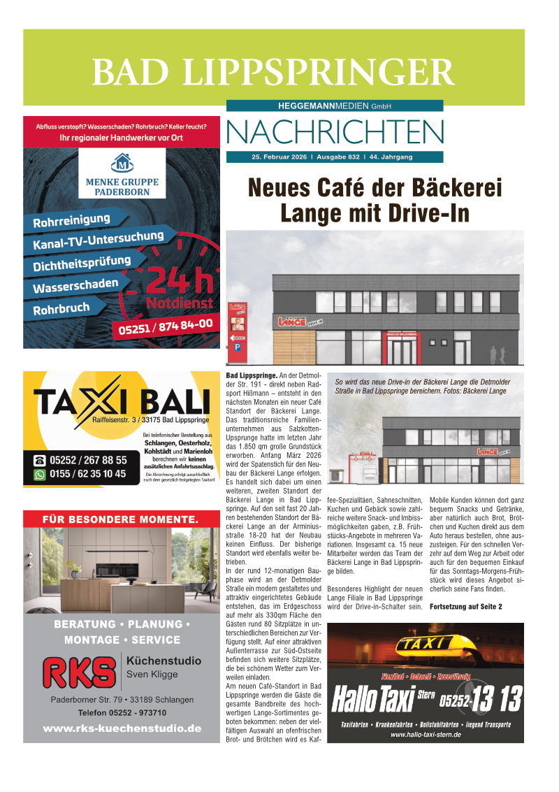Bad Lippspringer Nachrichten Ausgabe 832