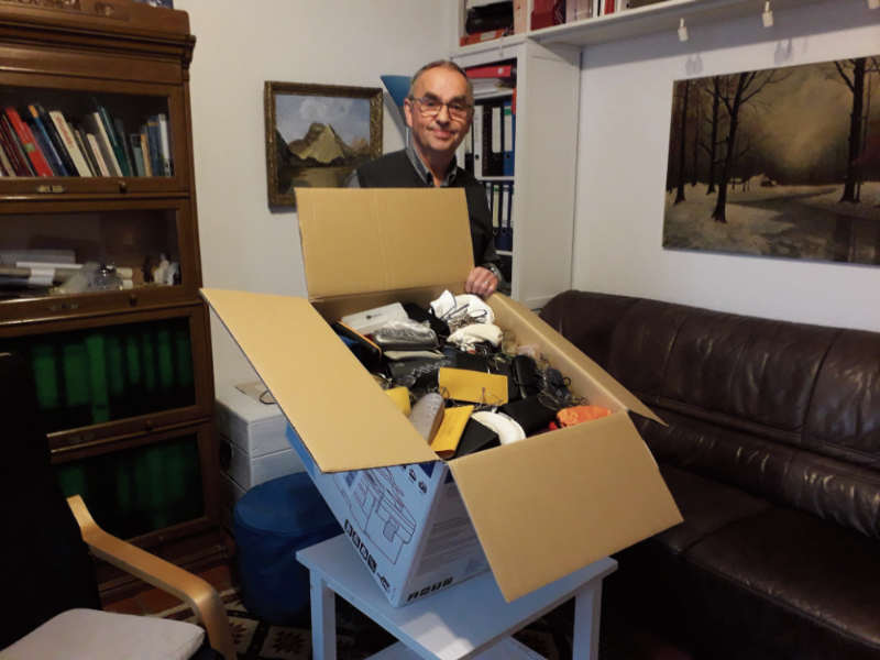 Johannes Heinemann im Atelier