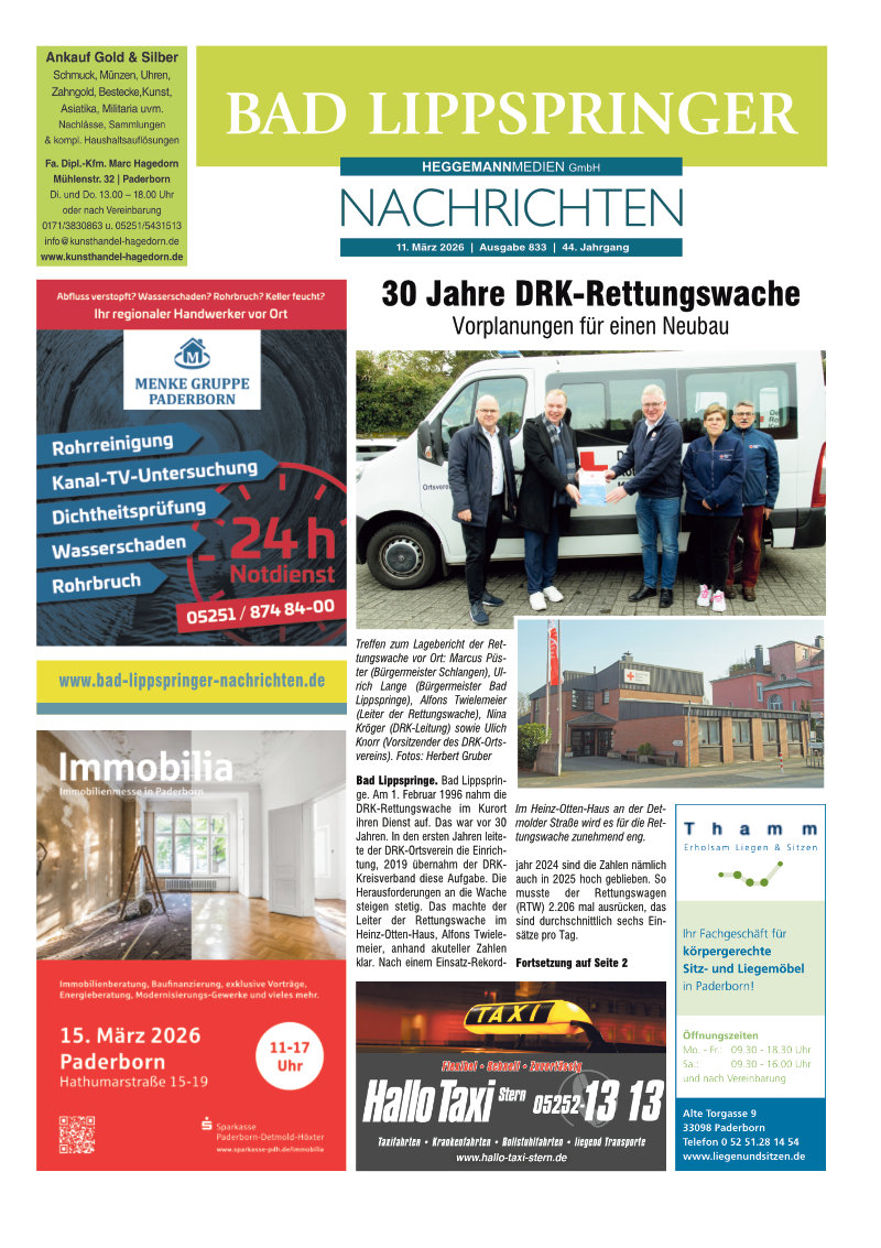 Bad Lippspringer Nachrichten Ausgabe 833
