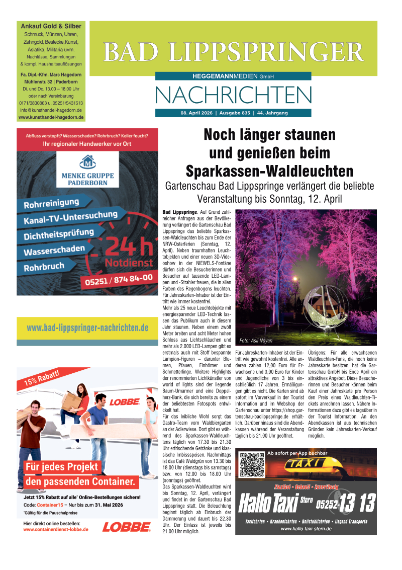 Bad Lippspringer Nachrichten Ausgabe 835