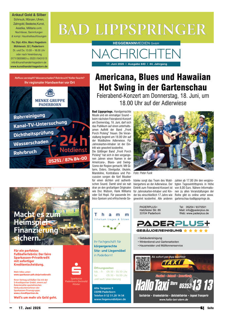 Bad Lippspringer Nachrichten Ausgabe 840