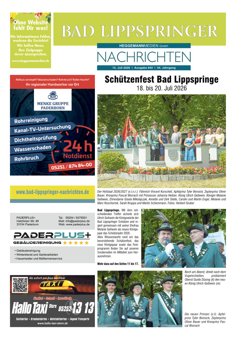 BLN 842 vom 15.07.2026