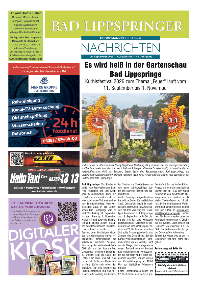 Bad Lippspringer Nachrichten Ausgabe 846 Bad Lippspringer Nachrichten Ausgabe 846